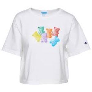 CHAMPIONS WHITE CROP-TOP